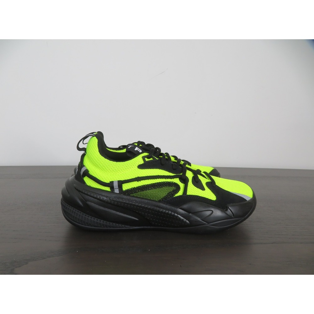 J. Cole x Puma RS-Dreamer Time Square Mens 7 Yellow Black Basketball Sneakers